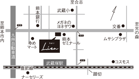 美容室リアン 地図
